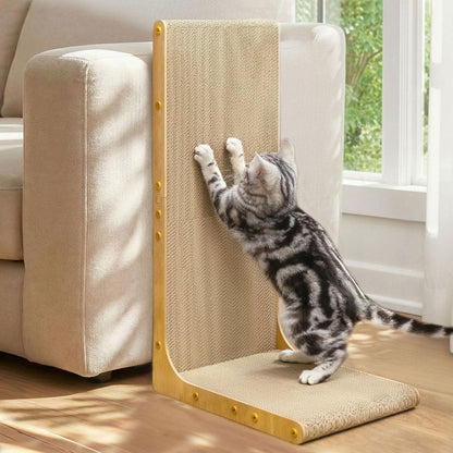 58cm L Shape Cardboard Cat Scratcher Bed