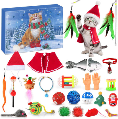 iZoeL Cat Advent Calendar 2026 Christmas Interactive Toys Indoor Cat Lover