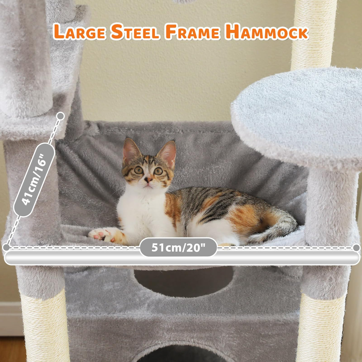 184cm Tall Cat Tree Tower for Large Cats