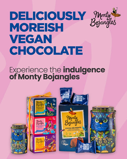 Monty Bojangles Cocoa Dusted Truffles Gift Tower (3 x 100g Pack)- 3 Luxury Chocolate Truffle Boxes - Choccy Scoffy, Scrumple Nutty & Flutter Scotch- The Perfect Chocolate Gift Box Selection