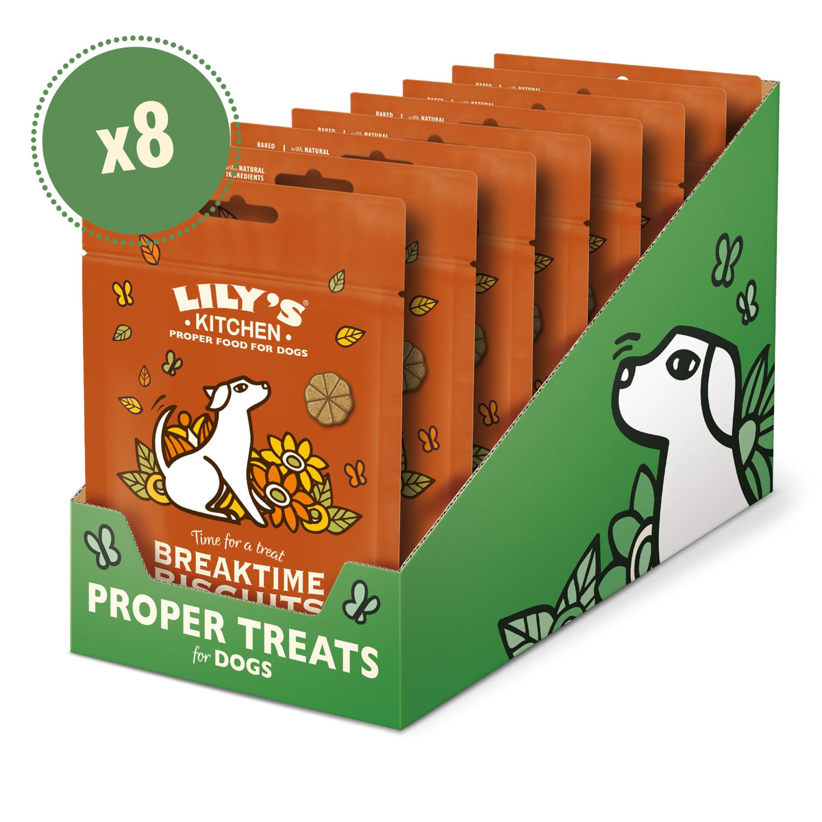 Lily's Kitchen Bedtime Biscuits - Complete Natural Dog Treats (8 x 80g)