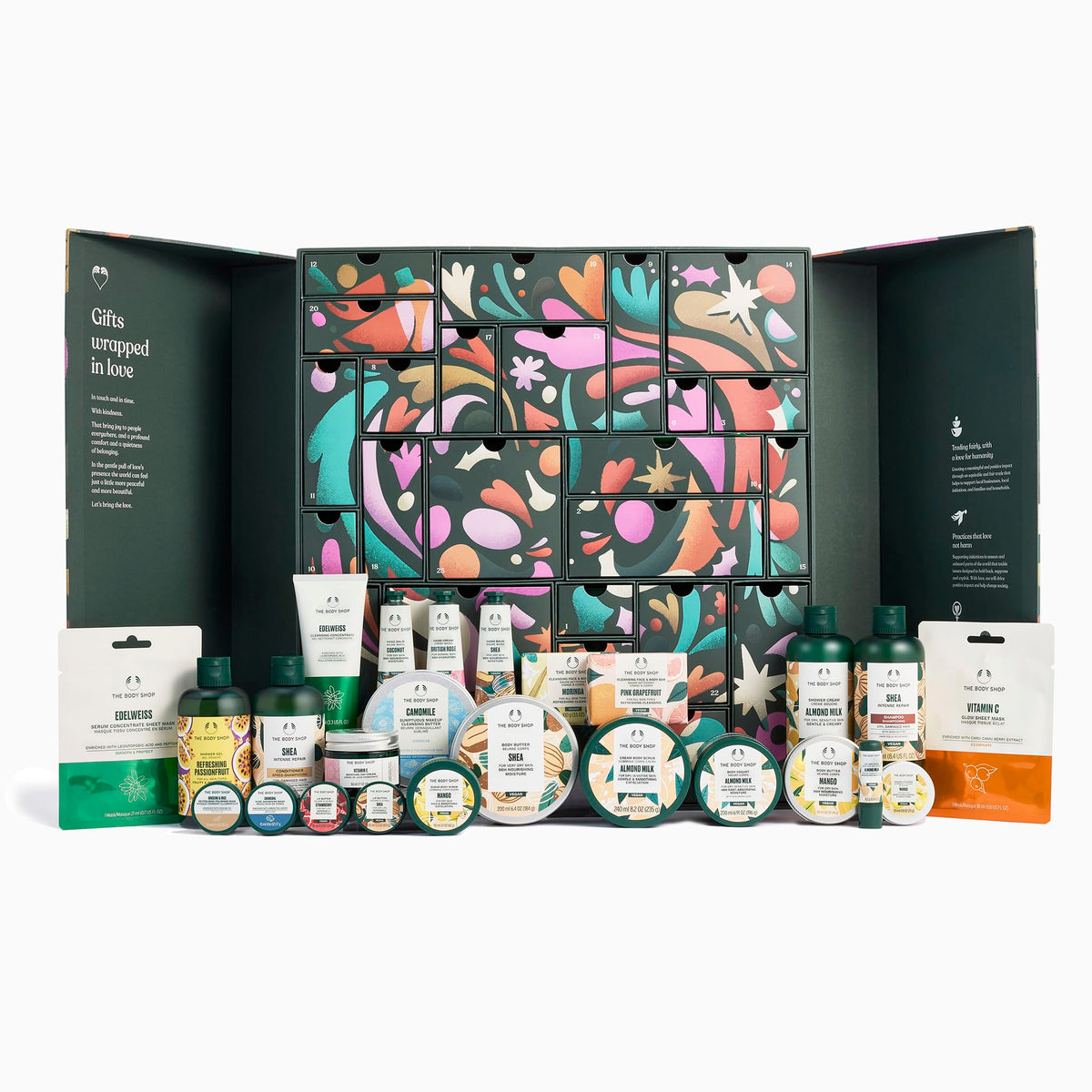 The Body Shop Classic 24-Piece Beauty Advent Calendar (Worth Over £120)
