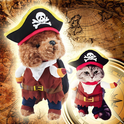 DELIFUR Dog Chucky Costume Pet Halloween Clothes Cat Cosplay Party Suit Funny Dog Costume Small to Large Dogs(S)