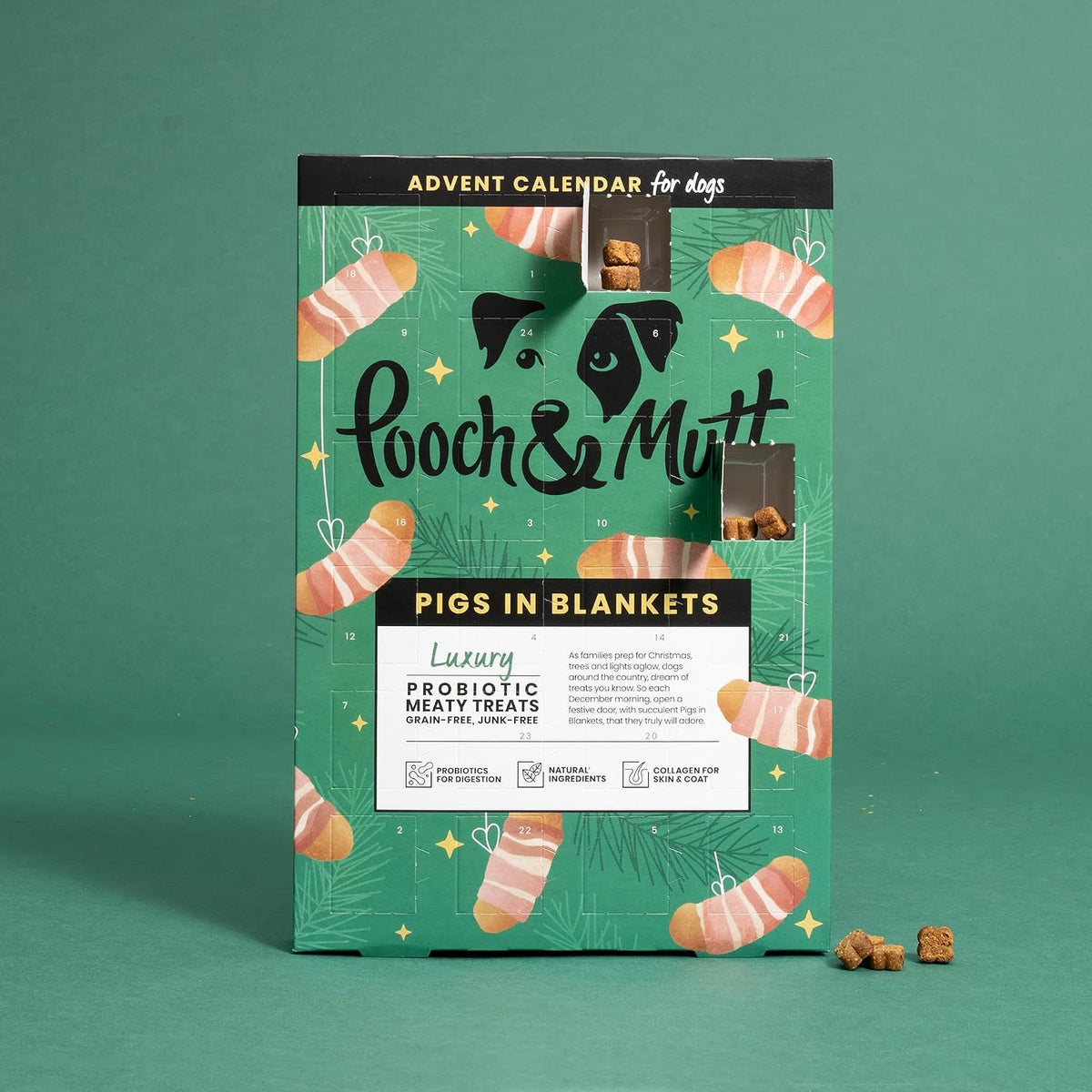 Pooch & Mutt - Christmas Advent Calendar for Dogs, Meaty Treats