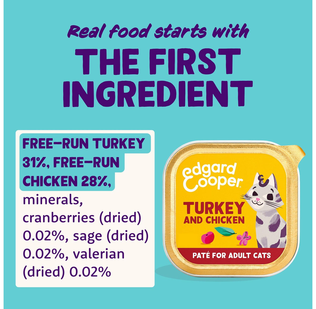 Grain Free Wet Cat Food Paté Salmon & Chicken 16 x 85g