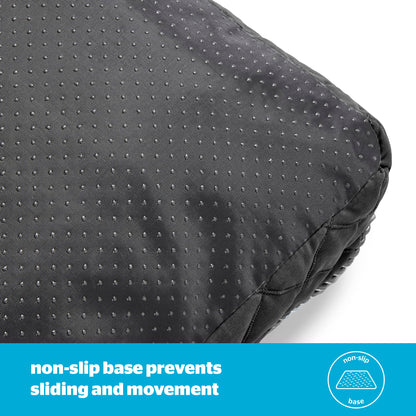 Silentnight Airmax Pet Bed - Comfortable Support for Head & Body - Breathable Prevent Overheating - Reversible Removable Cushion & Non-Slip Base - Easy Clean Machine Washable Dog Bed, Green, Small