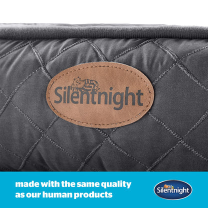 Silentnight Airmax Pet Bed - Comfortable Support for Head & Body - Breathable Prevent Overheating - Reversible Removable Cushion & Non-Slip Base - Easy Clean Machine Washable Dog Bed, Green, Small
