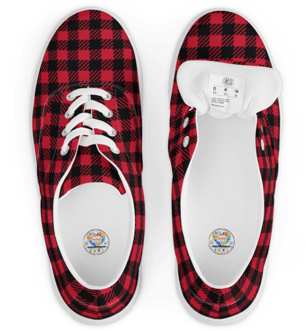 Chic Lace-Up Canvas Trainers