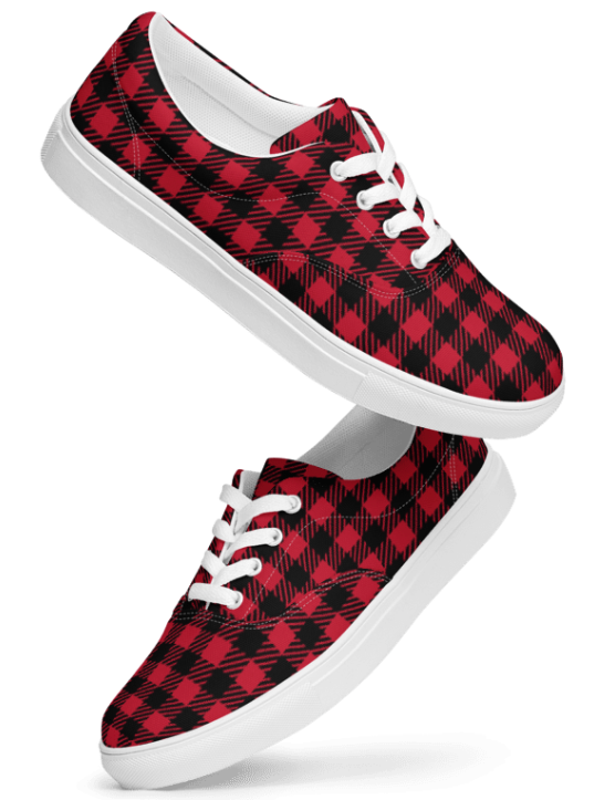Chic Lace-Up Canvas Trainers