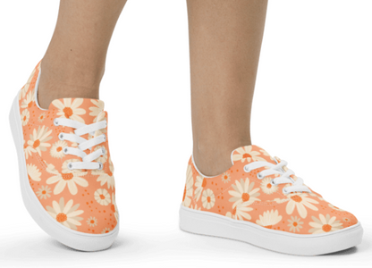Ladies' Canvas Lace-Up Trainers