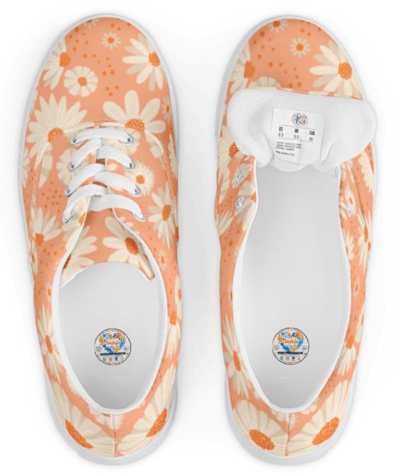 Ladies' Canvas Lace-Up Trainers