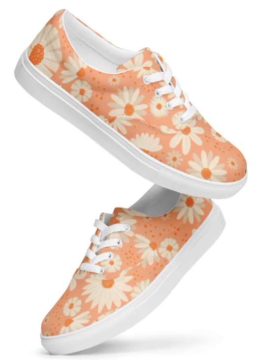 Ladies' Canvas Lace-Up Trainers