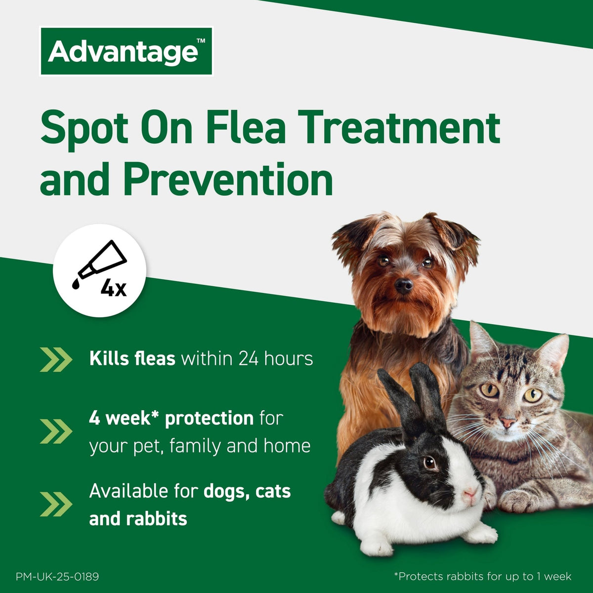 Advantage 250 Flea Spot On Treatment 1 Pipette 2.5ml 10-25kg - Sayby’s