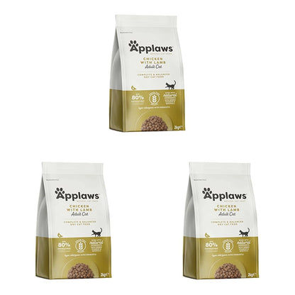 Applaws Natural Complete Dry Food for Adult Cats, Chicken with Lamb Grain Free, 2kg Bag - Sayby’s