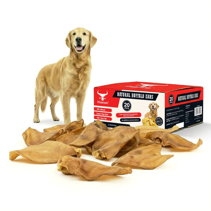 Buffalo Ears - Dog Treats - 20 Ears Box - Sayby’s