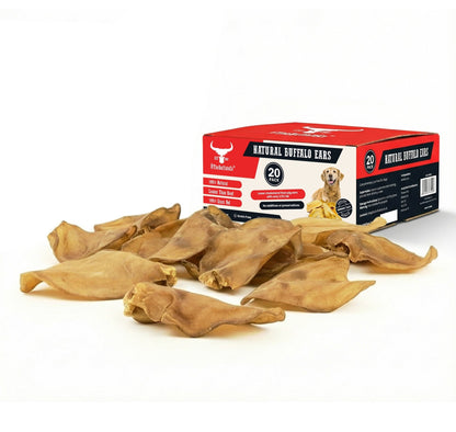 Buffalo Ears - Dog Treats - 20 Ears Box - Sayby’s