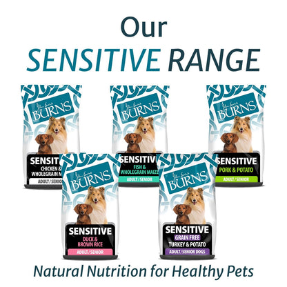 Burns Pet Nutrition Hypoallergenic Complete Dry Dog Food Adult and Senior Dog Sensitive with Duck and Brown Rice 2 kg - Sayby’s