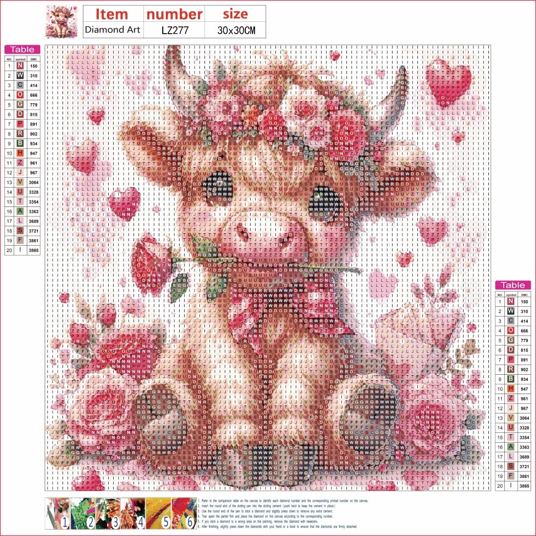 cdsnxore Diamond Painting Kits for Adults, Animal Cow Diamond Art Kits for Adults Beginners, Diamond Arts Kits for Home Wall Decor 12 x 12 Inch (286) - Sayby’s