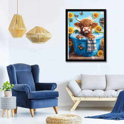 cdsnxore Diamond Painting Kits for Adults, Animal Cow Diamond Art Kits for Adults Beginners, Diamond Arts Kits for Home Wall Decor 12 x 12 Inch (286) - Sayby’s