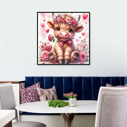 cdsnxore Diamond Painting Kits for Adults, Animal Cow Diamond Art Kits for Adults Beginners, Diamond Arts Kits for Home Wall Decor 12 x 12 Inch (286) - Sayby’s