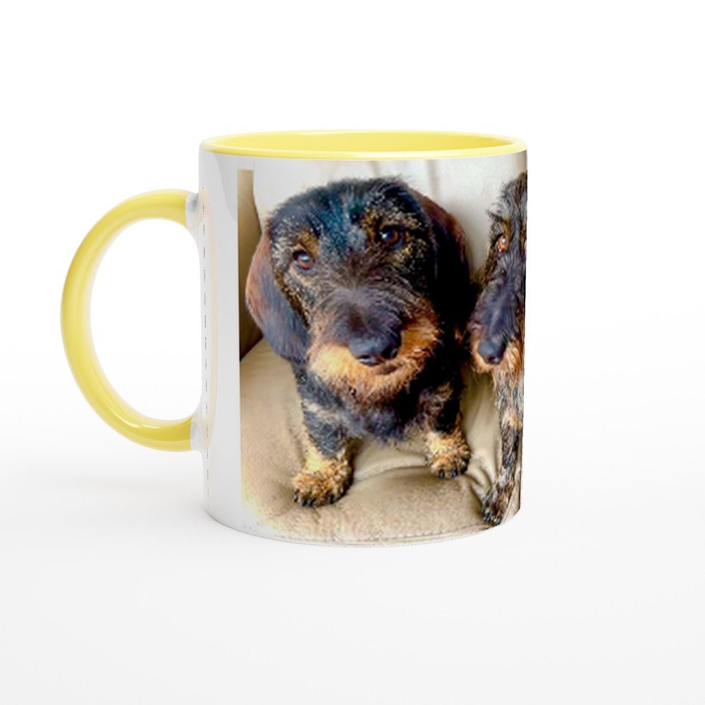 Customisable Ceramic Mug – Glossy 11oz Design with Colored Rim FREE DELIVERY - Sayby’s