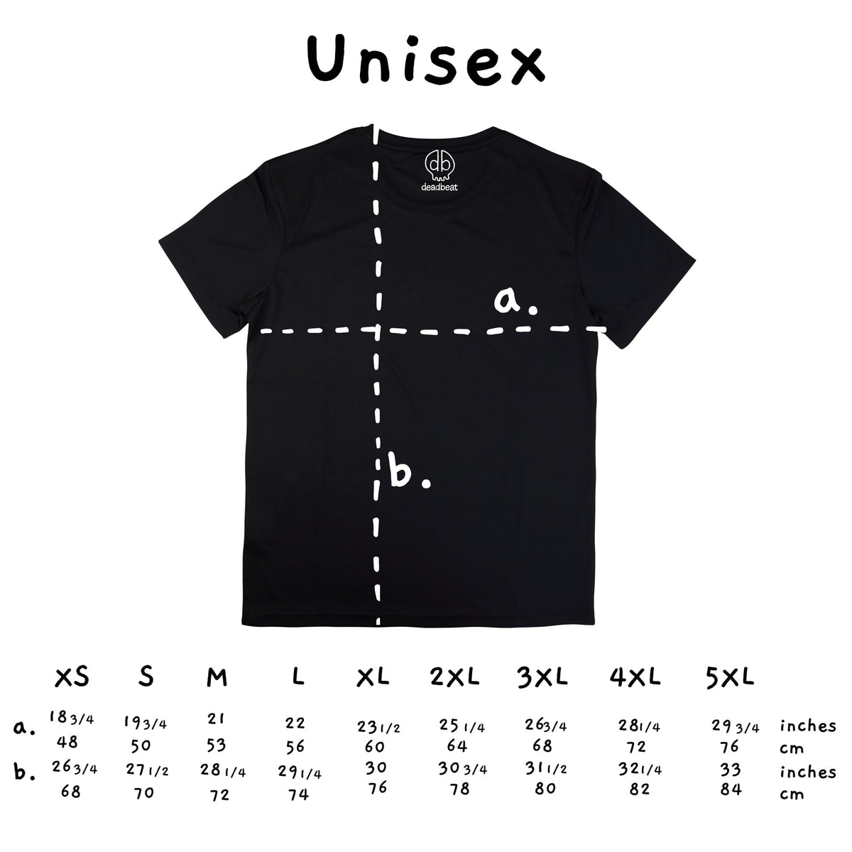 DB DEADBEAT Lucky Cat Rock and Roll Motif Screen Printed Eco-Friendly Unisex Black T-Shirt for Men, Women and Teens. - Sayby’s