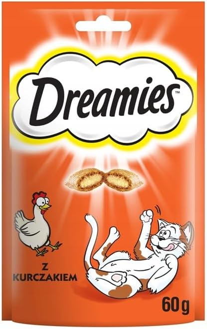 DREAMIES - Cat Treats - 12 x 60g - Multipack Biscuits - Variety Snack Box - 12 Pouches - Sayby’s