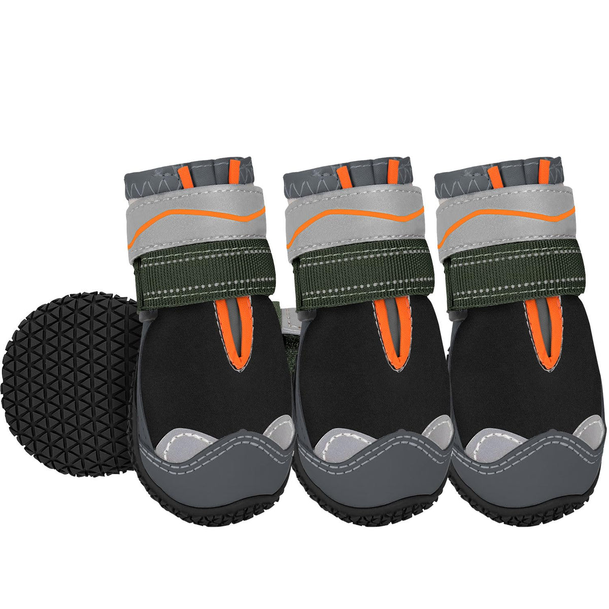 Eyein Dog Boots Paw Protector, Breathable Dog Boots for Injured Paws Waterproof, Dual Adjustable Washable Non-Slip Dog Shoes for Walking, Reflective Dog Shoes for Small Medium Large Dogs(2pcs) - Sayby’s