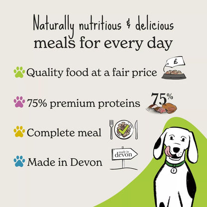 Forthglade Wet Dog Food Variety Pack - Grain Free & Hypoallergenic Dog Food, Adult 1 Year+, Turkey, Lamb & Duck with Vegetables, Complete Stomach Sensitive Meals, Natural Ingredients - Sayby’s
