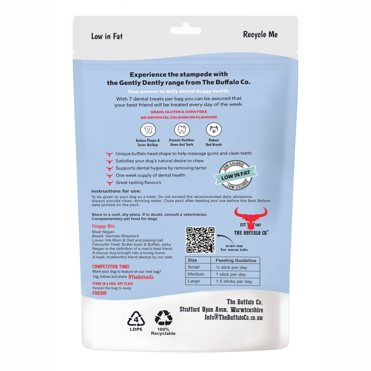 Gently Dently- Salmon Dental Treats for Dogs 175g - Sayby’s