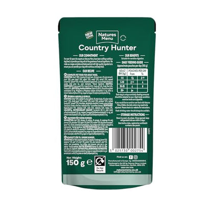 Natures Menu Country Hunter Dog Food Pouch Grass Grazed - Sayby’s