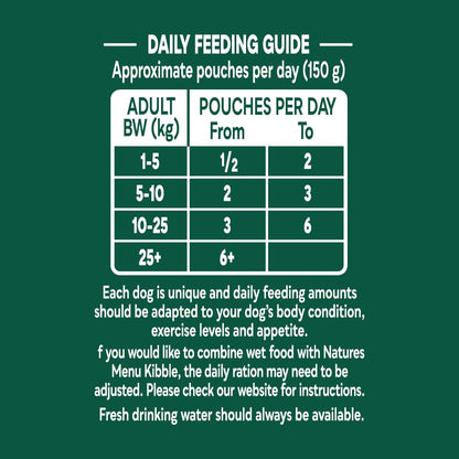 Natures Menu Country Hunter Dog Food Pouch Grass Grazed - Sayby’s