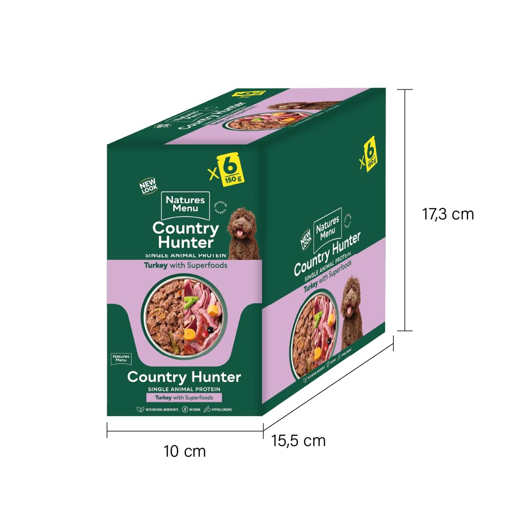 Natures Menu Country Hunter Dog Food Pouch Grass Grazed - Sayby’s