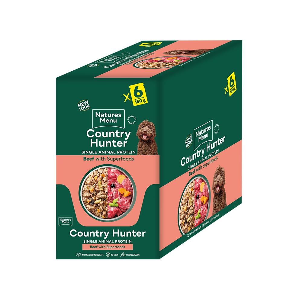 Natures Menu Country Hunter Dog Food Pouch Grass Grazed - Sayby’s