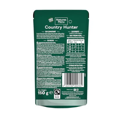 Natures Menu Country Hunter Dog Food Pouch Grass Grazed - Sayby’s