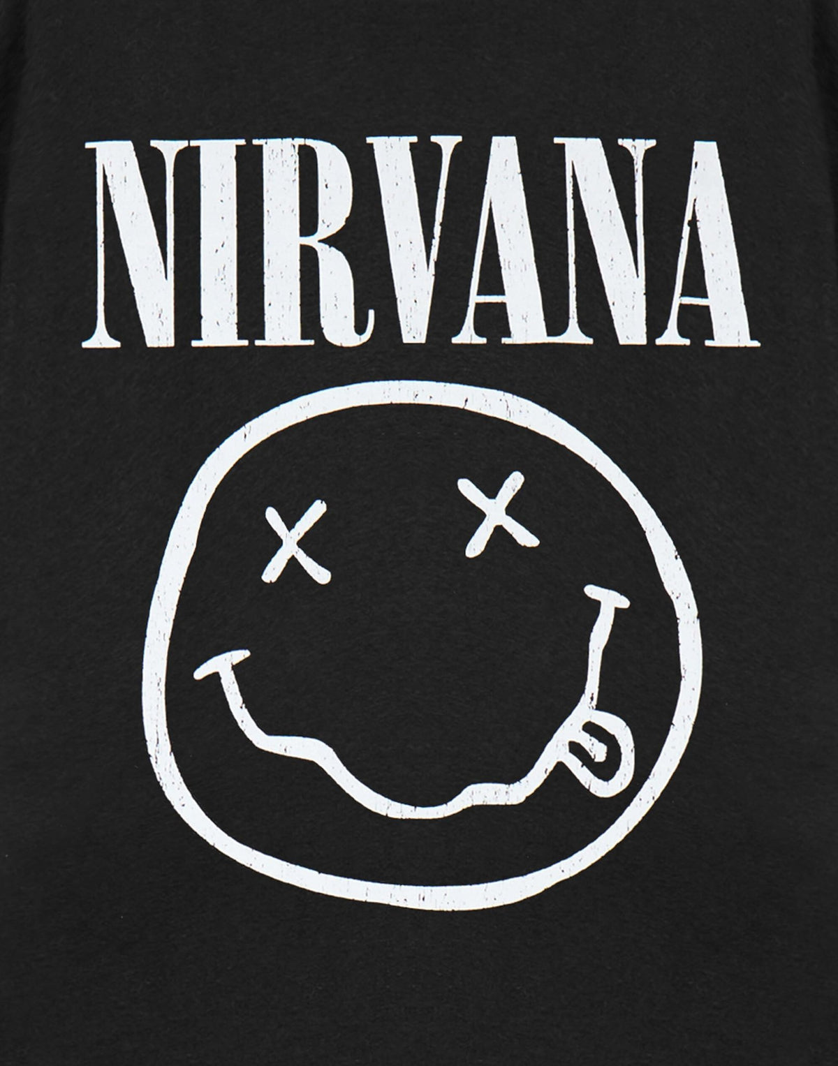 Nirvana Mens T-Shirt | Adults Short Sleeve Graphic Tee in Black Options| Classic Grunge Distressed Band Logo Print Apparel Top | Vintage Rock Band Merchandise Gift - Sayby’s