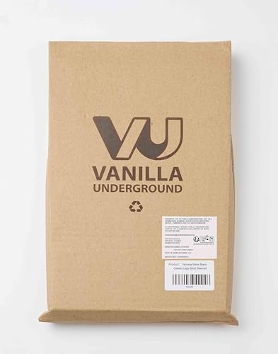 Nirvana Mens T-Shirt | Adults Short Sleeve Graphic Tee in Black Options| Classic Grunge Distressed Band Logo Print Apparel Top | Vintage Rock Band Merchandise Gift - Sayby’s