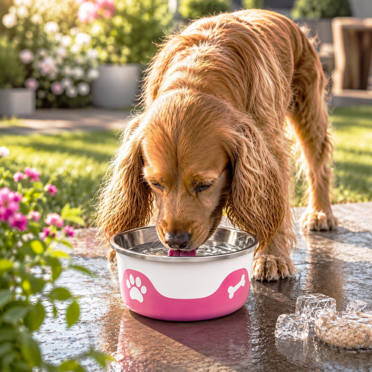 ThermaCool Dog Bowl - Hot Pink - Sayby’s